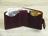 Жіночий гаманець BGS шкіряний бордовий BGS3219, фото 2