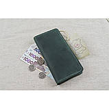 Жіночий гаманець клатч BGS шкіряний зелений BGS3240, фото 2