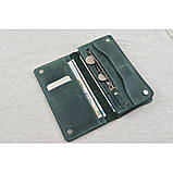 Жіночий гаманець клатч BGS шкіряний зелений BGS3240, фото 3