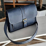 Жіноча сумка через плече BGS шкіряна синя BGS3241, фото 2