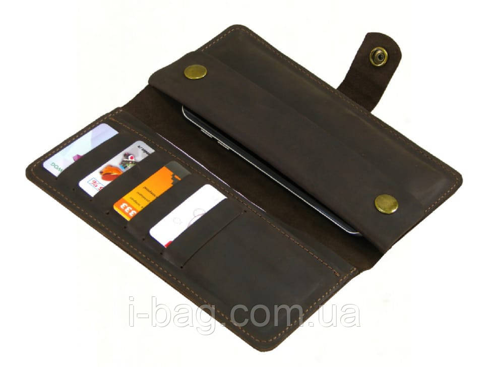 Гаманець чоловічий BGS шкіряний коричневий BGS3244, фото 1