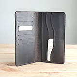 Тонкий чоловічий купюрник гаманець BGS шкіряний коричневий BGS3246, фото 2