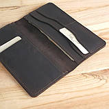 Тонкий чоловічий купюрник гаманець BGS шкіряний коричневий BGS3246, фото 4