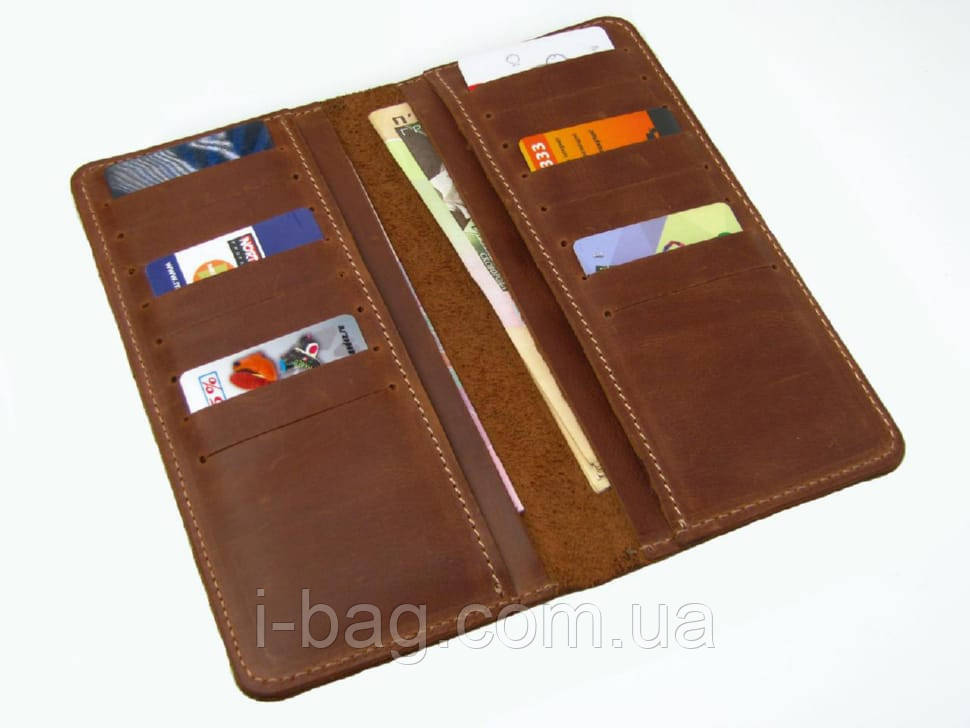 Тонкий жіночий купюрник BGS шкіряний коньячний BGS3253, фото 1