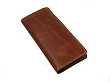 Тонкий жіночий купюрник BGS шкіряний коньячний BGS3253, фото 2