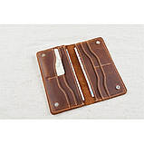 Гаманець шкіряний жіночий BGS коньячний BGS3262, фото 3