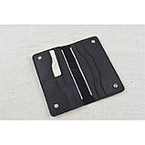 Жіночий шкіряний гаманець купюрник BGS чорний BGS3263, фото 2