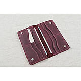 Жіночий шкіряний гаманець купюрник BGS бордовий BGS3266, фото 3