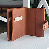 Шкіряна обкладинка для документів BGS коньячна BGS3281, фото 4