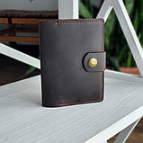 Шкіряна обкладинка для документів BGS коричнева BGS3286, фото 2