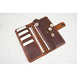 Чоловічий шкіряний гаманець BGS коньячний BGS3291, фото 2