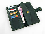 Гаманець жіночий шкіряний BGS зелений BGS3296, фото 2