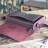 Жіноча шкіряна сумка через плече BGS бордова BGS3298, фото 3