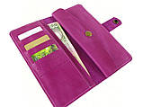 Гаманець жіночий шкіряний BGS рожевий фуксія BGS3303, фото 2