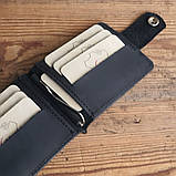 Затиск для грошей BGS шкіряний чорний BGS3308, фото 2