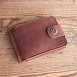 Затиск для грошей BGS шкіряний коньячний BGS3309, фото 3