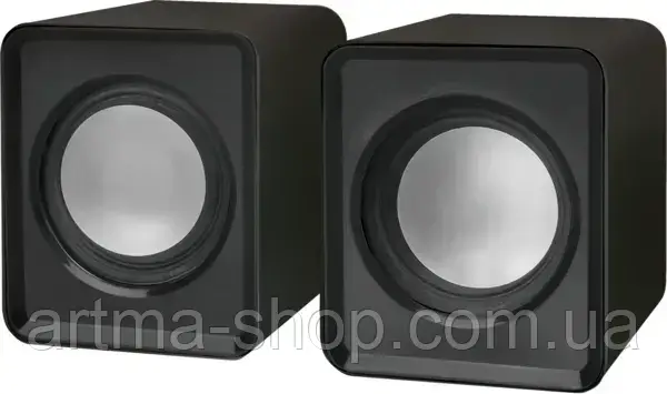 Мініатюрні колонки для ноутбука DEFENDER №1 2.0 SPK-22, Потужність 2x2,5W, USB, чорні