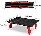Міні туристичний столик складаний 42 × 29 × 13 см Компактний похідний стіл для їжі та туристичної плити, фото 6