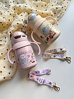 Термос дитячий із трубочкою, термос дитячий з грузиком