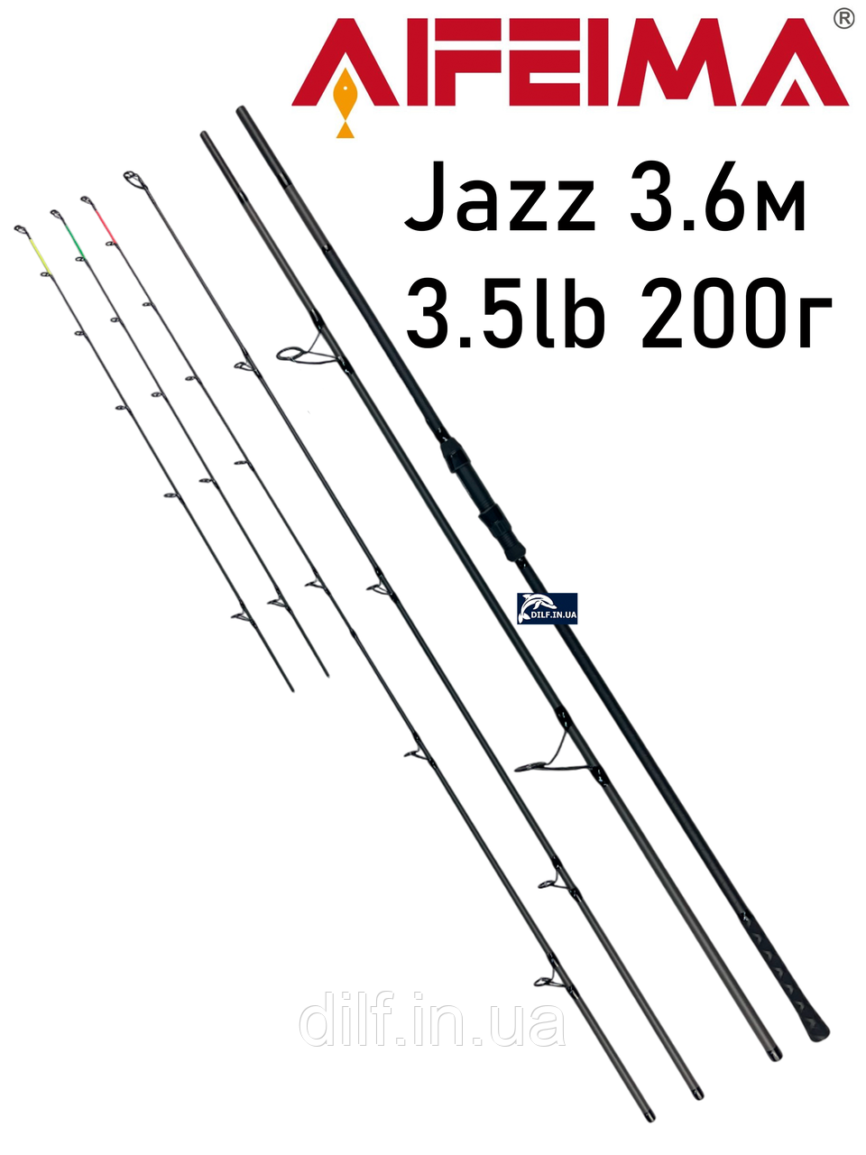 Вудлище Feima Jazz 3.6м (3.5lb 200г) коропове-фідерне AIFEIMA, фото 1