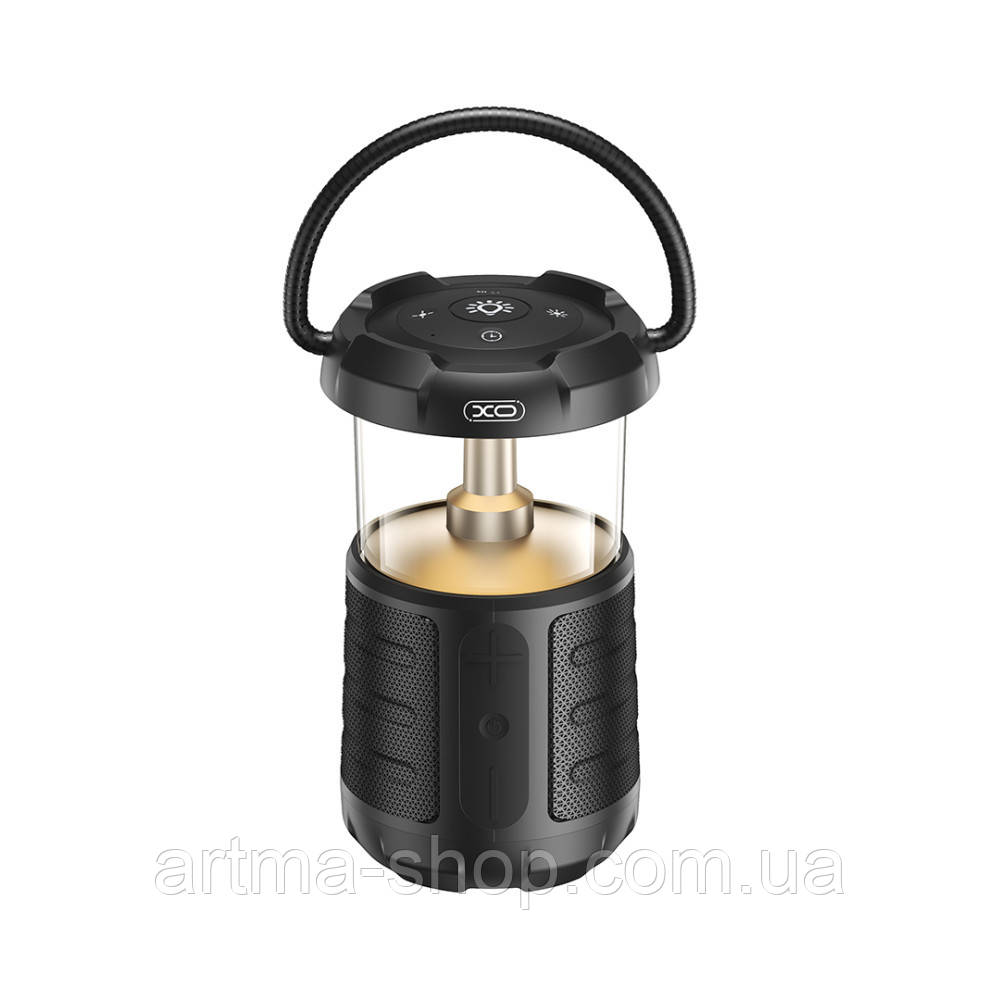 Портативна блютуз колонка XO F49 Camping Light Audio з функцією підсвічування, Потужність 15Вт, 3600mAh, карта пам'яті, USB,