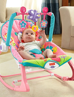 Шезлонг для новонароджених крісло-гойдалка для дівчинки дитячий заспокійливий центр баунсер вібрація підвіска звук