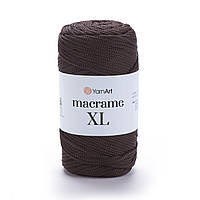 Пряжа Macrame XL (шнур 4 мм) 157 чорний шоколад