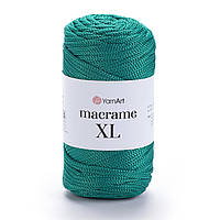 Пряжа Macrame XL (шнур 4 мм) 158 смарагдовий
