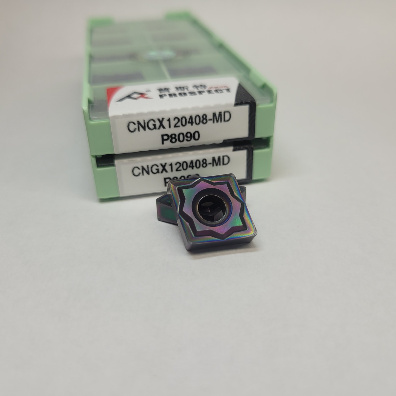 CNGX120408-MD P8090 PROSPECT (Сталь, Гартований) Твердосплавна пластина