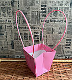 Сумочка для квітів бузок рожевий, фото 2