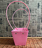 Сумочка для квітів бузок рожевий, фото 3