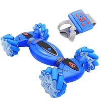Машинка-перевертень всюдихід з браслетом для керування від рук Синій