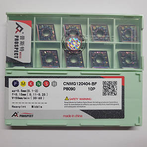 CNMG120404-BF P8090 PROSPECT (Сталь, Гартований) Твердосплавна пластина, фото 2