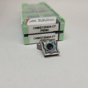 CNMG120404-CF P8080 PROSPECT (Сталь, Нержавіюча сталь, Гартований) Твердосплавна пластина, фото 1