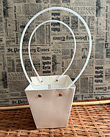 Сумочка для квітів пудра