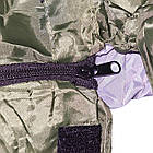 Спальний мішок синтепон 210×75×4 см з капюшоном і чохлом до -10° Щільний спальник 1,5 кг туристичний зимовий, фото 9