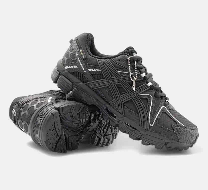Чоловічі термо кросівки Asics Gel-Kahana 8 Gore-Tex чорні Асікс Кахана Гортекс осінь зима захист від води, фото 1