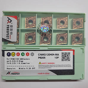 CNMG120404-MA P6205 PROSPECT (Сталь, Нержавіюча сталь) Твердосплавна пластина, фото 2