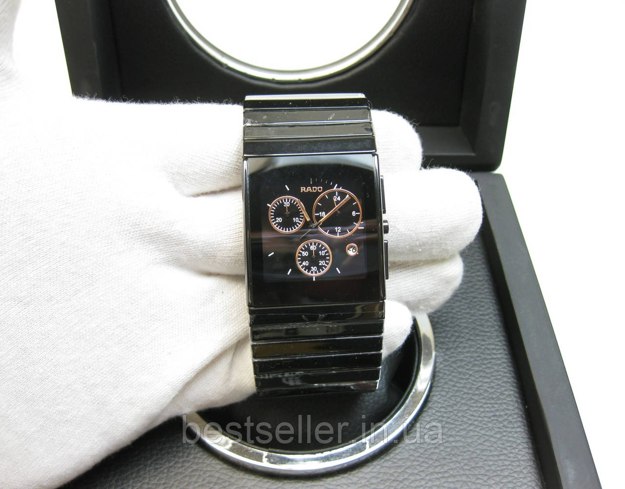 RADO DIASTAR CERAMICA HIGH TECH CHRONOGRAPH 34MM JAPAN QUARTZ. ААА.