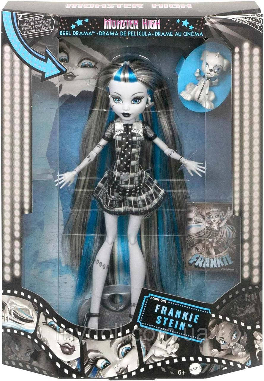 Лялька Монстер Хай Френкі Штейн Monster High Frankie Stein Doll Ріл Драма Reel Drama 2025 HKN29 Mattel Оригінал, фото 1