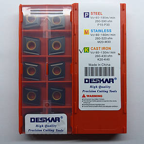 CNMG120408 LF3018 DESKAR (Чавун) Твердосплавна пластина, фото 2