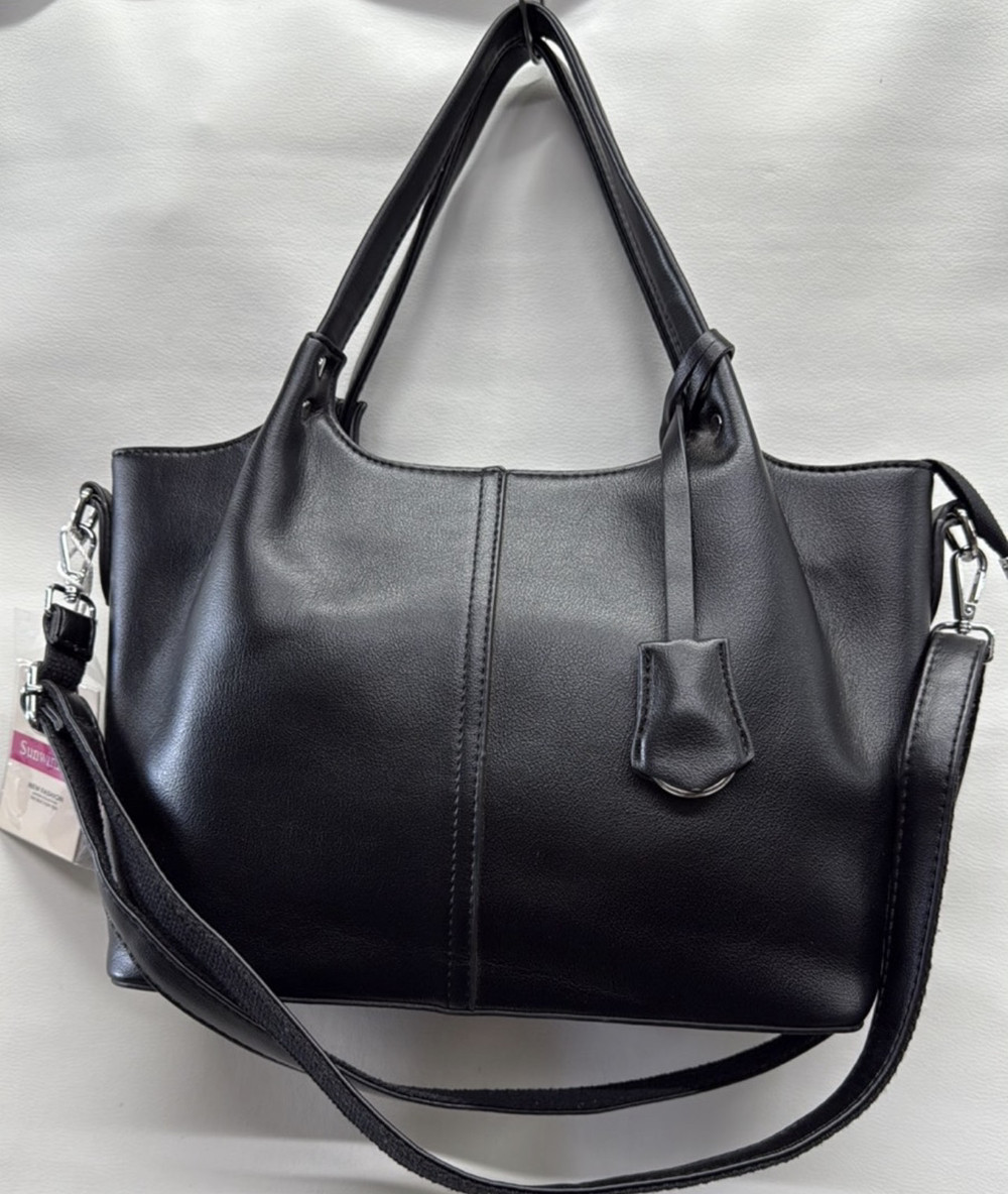 Сумка жіноча блискавці з довгим ремінцем зі штучної шкіри у різних кольорах Liza, фото 1