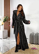 Жіночий довкий теплий халат з чобітками (р.S-M,L-XL,2XL-3XL) Туреччина, фото 4