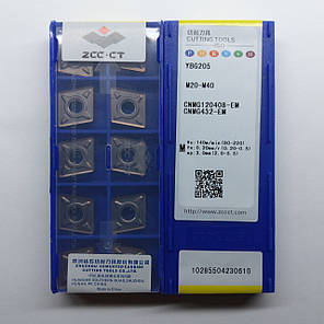 CNMG120408-EM YBG205 ZCC.CT (Нержавіюча сталь) Твердосплавна пластина, фото 2
