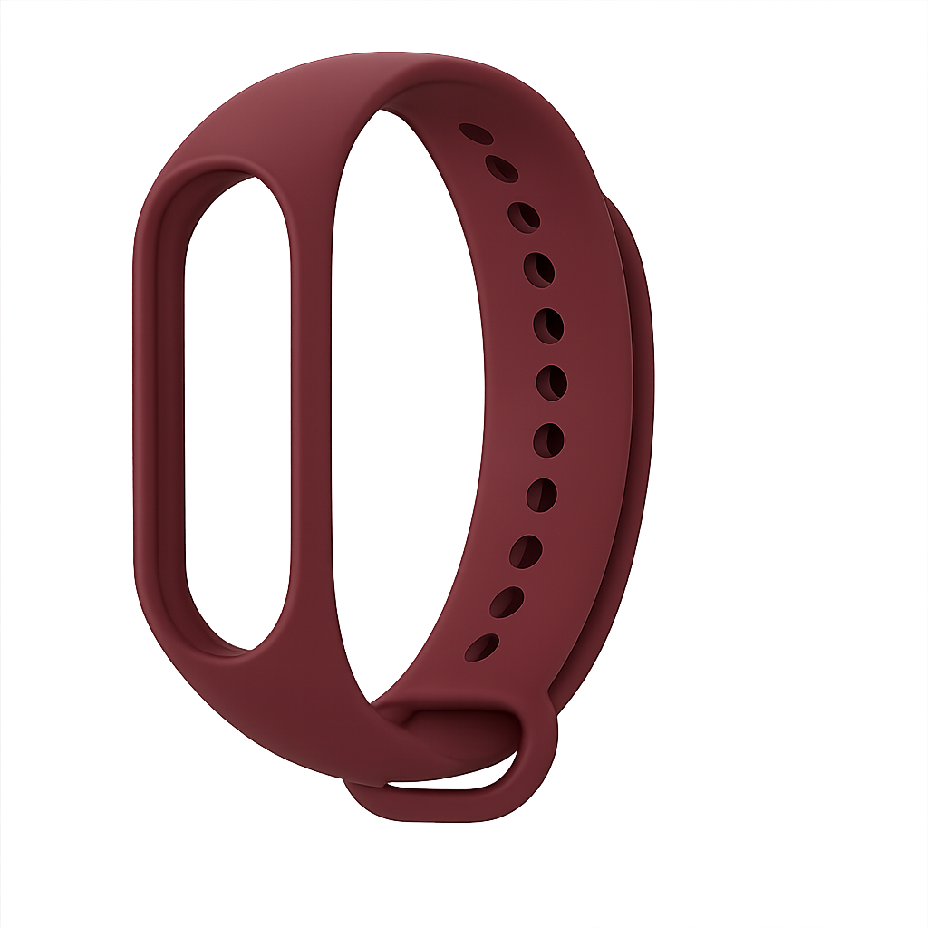 Ремінець для Xiaomi Mi Band 3/4 силіконовий, браслет для фітнес-трекера, Burgundy