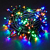 Гірлянда 40 м "Ніть" на зеленому дроті 600 LED Різнобарвний/Світолодна новорічна гірлянда, фото 3