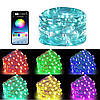 Розумна гірлянда 10м, USB, Bluetooth Xmas Lights 100LED RGB / Світлодіодна гірлянда з керуванням з телефону, фото 7