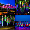Гірлянда 3м "Таючі бурульки" LED 8 бурульок по 50 см Різнокольоровий / Світлодіодна RGB новорічна гірлянда, фото 2
