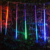 Гірлянда 3м "Таючі бурульки" LED 8 бурульок по 50 см Різнокольоровий / Світлодіодна RGB новорічна гірлянда, фото 7