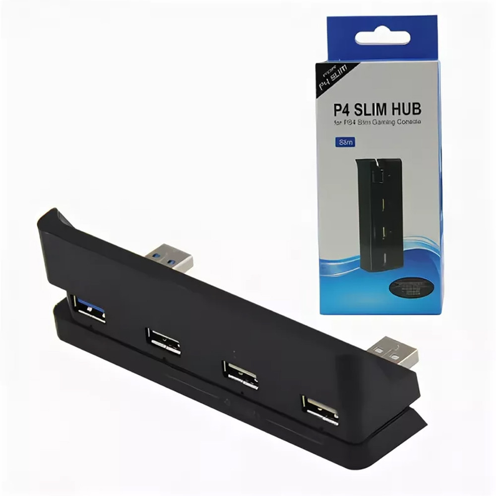 USB хаб на 4 порти док станція адаптер для периферійних пристроїв / Перехідник для приставки, фото 1